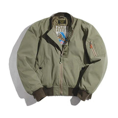 MADEN Klassische Nylon MA-1 Bomberjacke