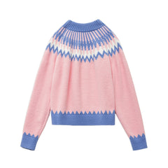 MADEN Fair Isle Strickpullover in Übergröße