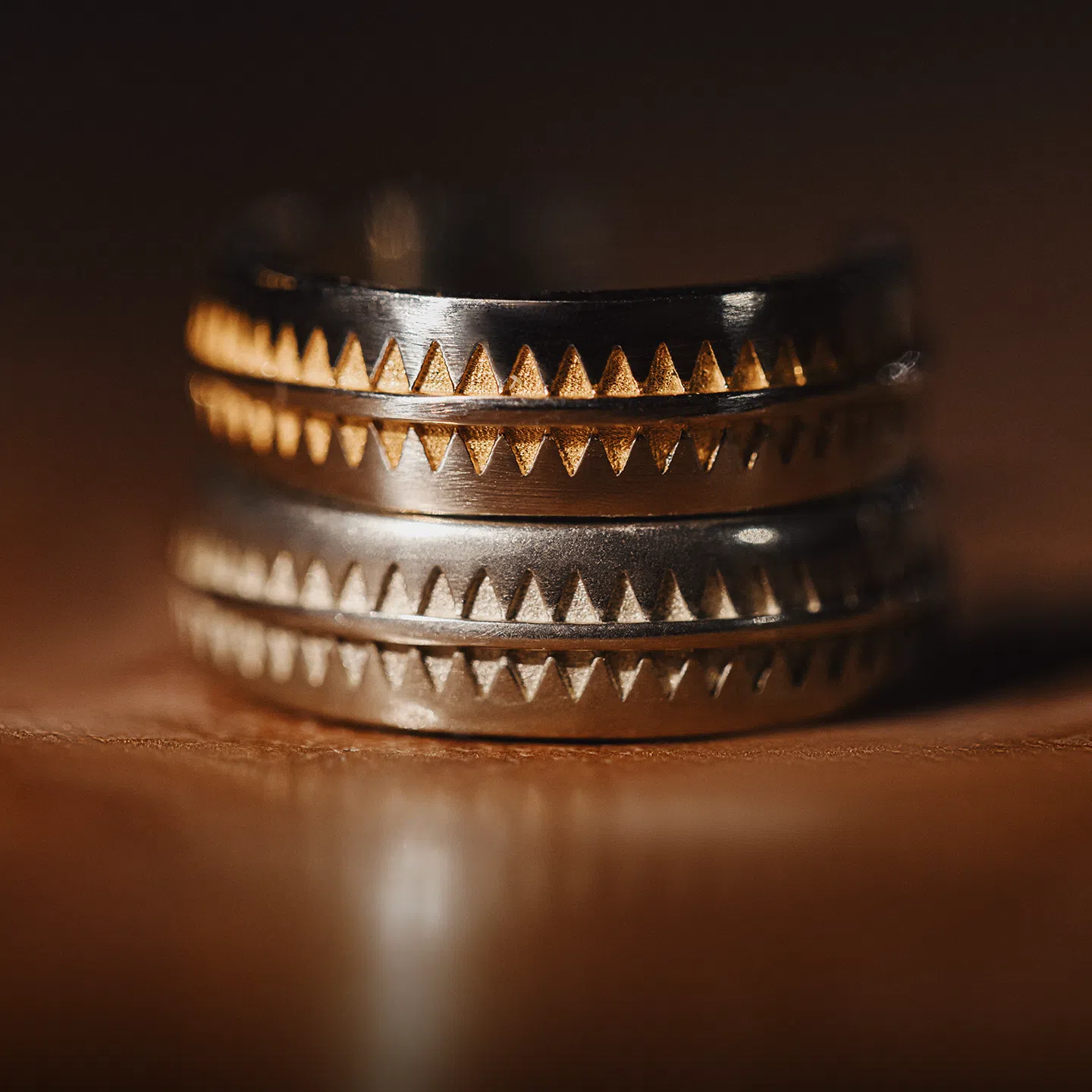 MADEN Navajo Messing Offener Ring