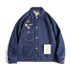 MADEN bestickte Abzeichen Jeansjacke
