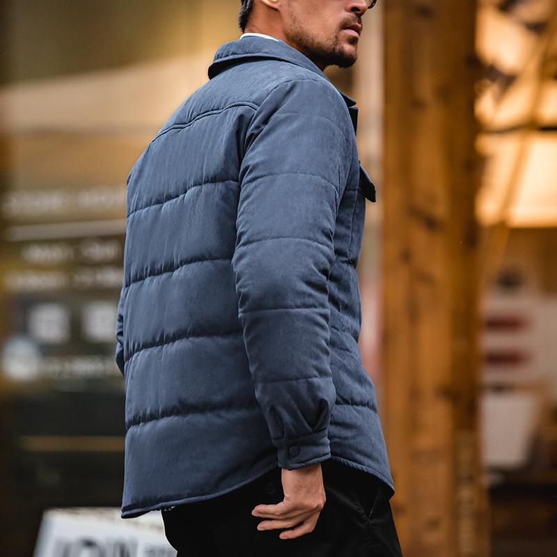 Maden Retro gesteppte Jacke - Herren schwere Freizeitjacke