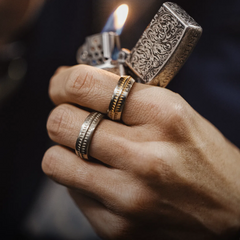 MADEN Navajo Messing Offener Ring
