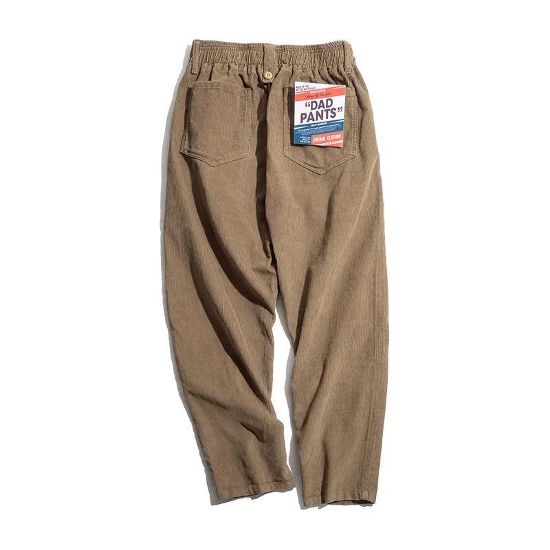 MADEN Herren Schwergewicht Baumwoll Cordhose mit geradem Bein