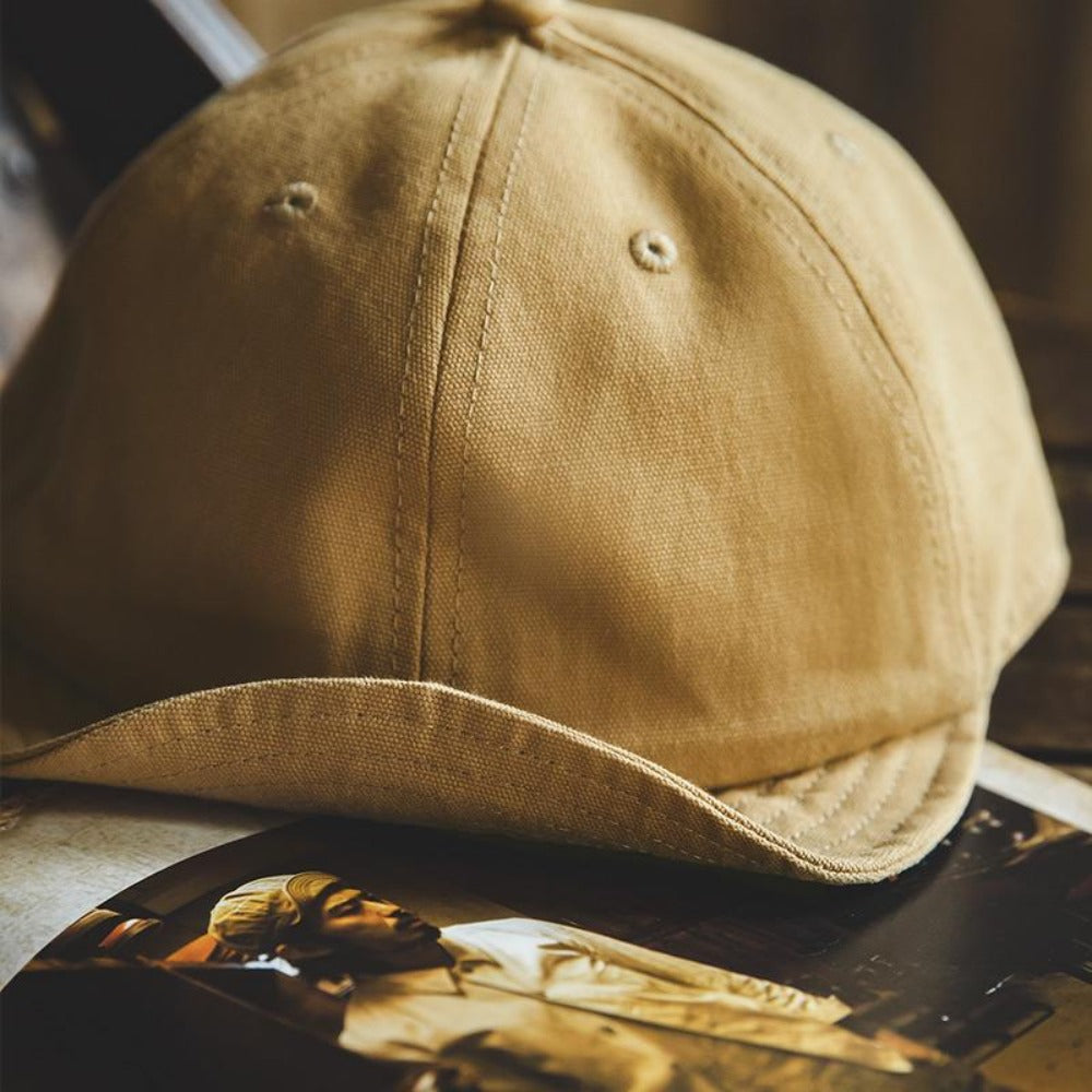 MADEN Retro Denim Baseball Cap mit kurzem Schirm