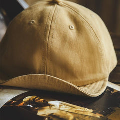 MADEN Retro Denim Baseball Cap mit kurzem Schirm