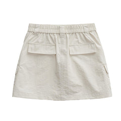 MADEN Vintage Falten A-Linien Workwear Rock