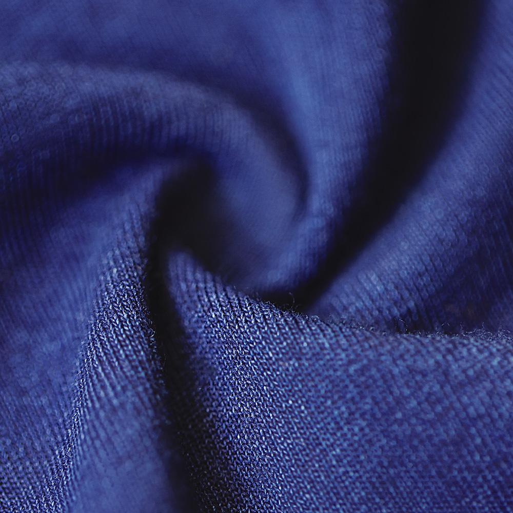 MADEN Japanisches T-Shirt aus schwerem Indigo mit Tasche