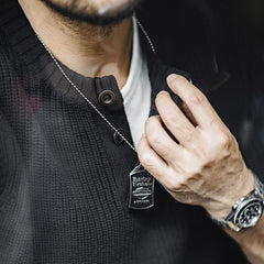 Henley de algodón pesado con rayas verticales para hombre MADEN