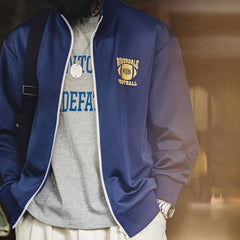 MADEN Herren Bestickte Air-Layer Sportjacke