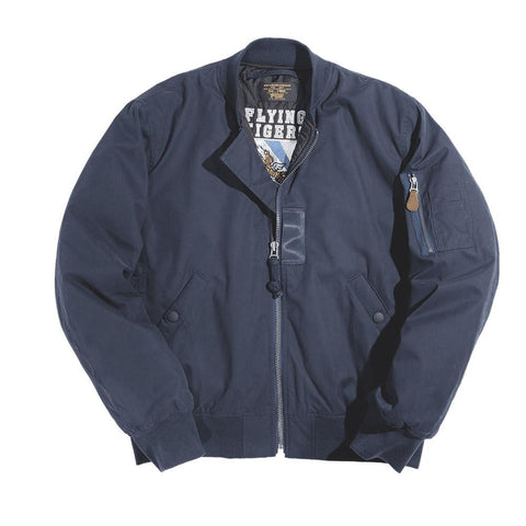 Chaqueta Bombardero MADEN Retro MA1 – Abrigo de Vuelo Grueso Estilo Béisbol con Bolsillo Interior para Hombre