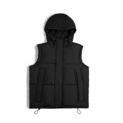MADEN Herren Abnehmbare Ärmel Daunenweste Jacke