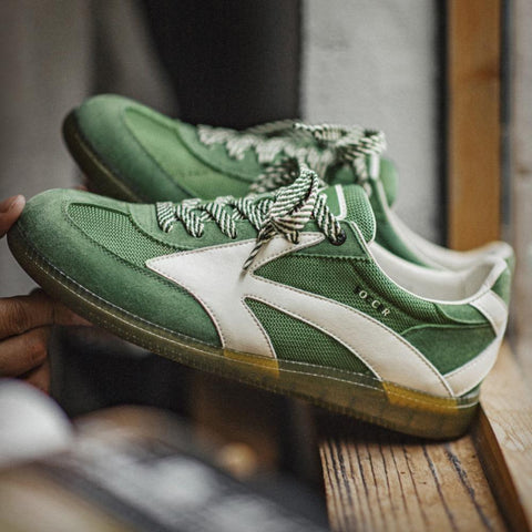 Maden Retro Mesh Sneakers | Retro-Sportschuhe aus Deutschland, atmungsaktiv, bequem, Freizeitschuhe, Laufschuhe, frisches Grün #RetroSneakers 