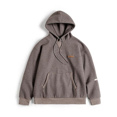 MADEN Herren Schwerer Fleece-Hoodie mit überschnittenen Schultern