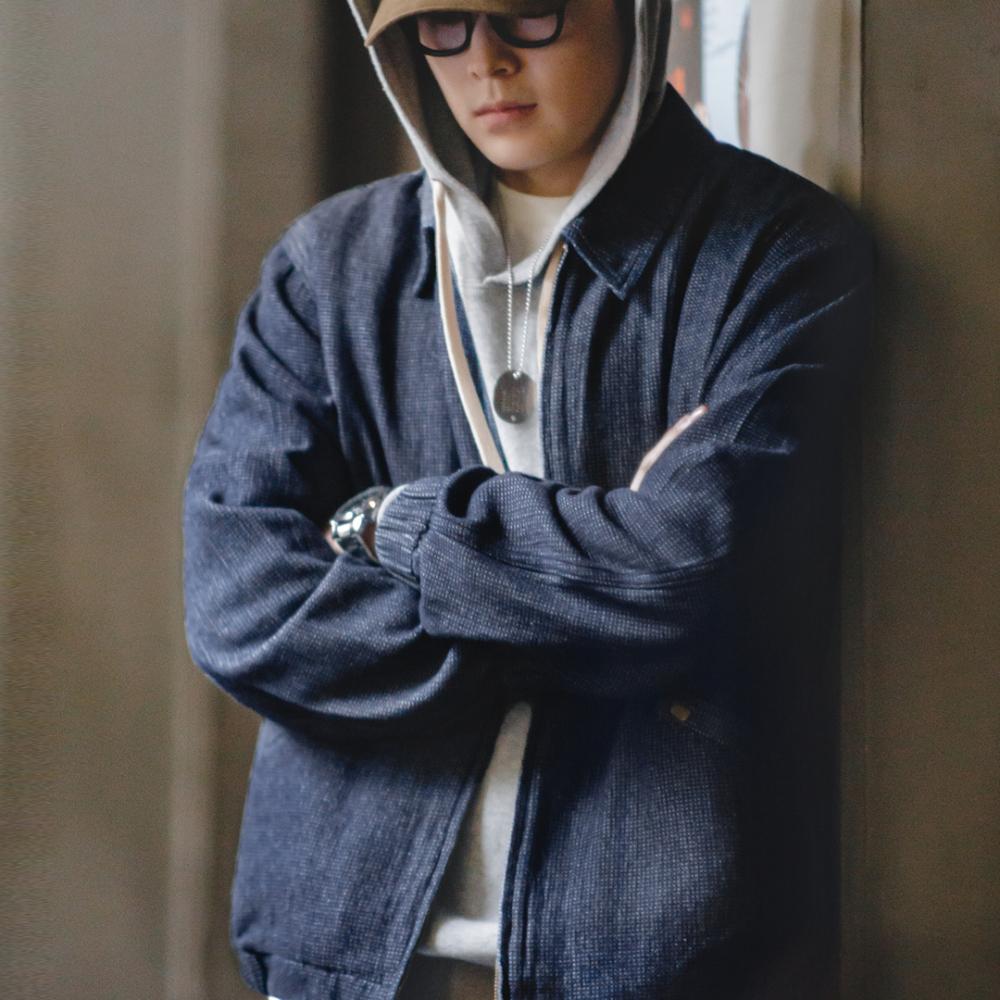 MADEN Retro Denim Cityboy Lapel Jacket