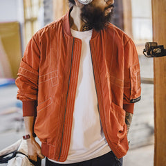 MADEN Orange MA-1 Bomberjacke