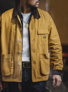 MADEN Corduroy Collar Safari Jacket with Big Pockets thumbnail
