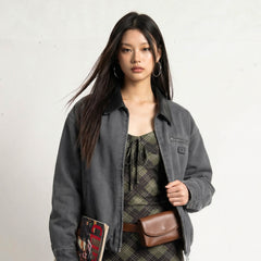 MADEN Damen graue Detroit Jacke