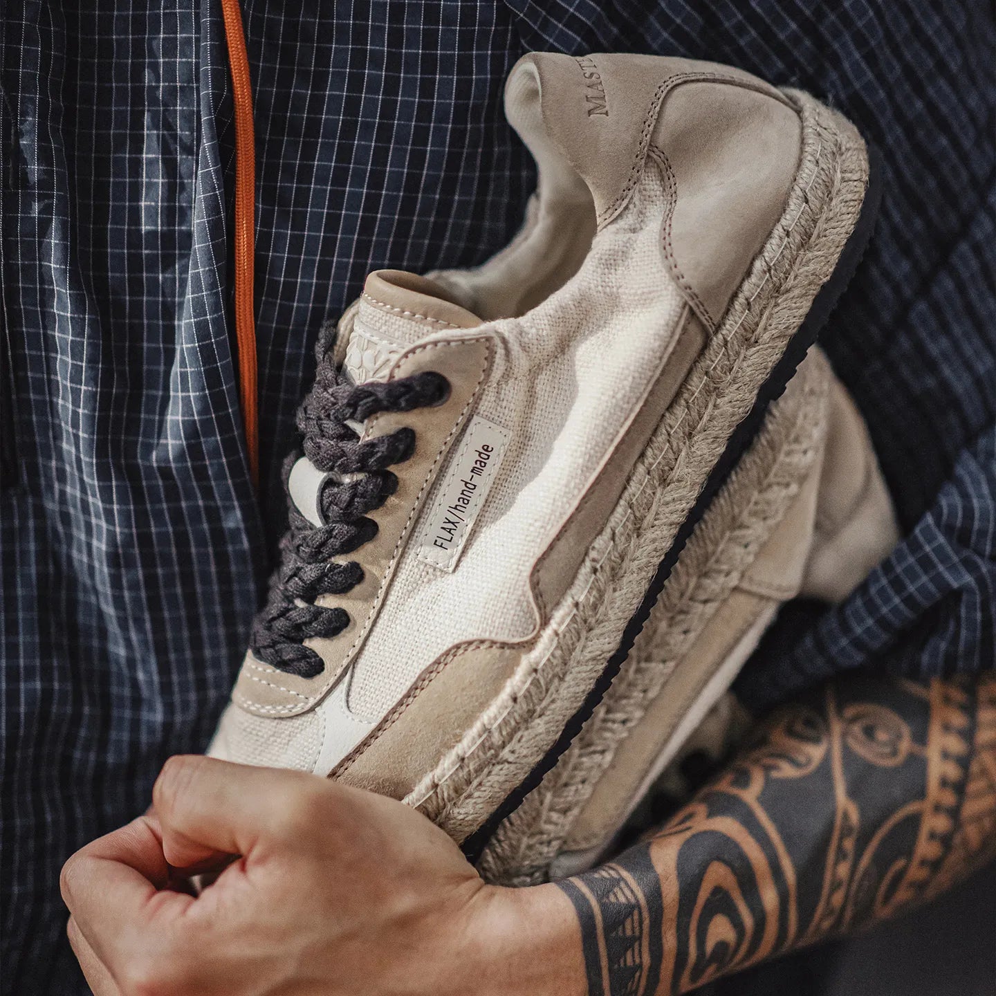 MADEN Woven Linen Fisherman Shoes