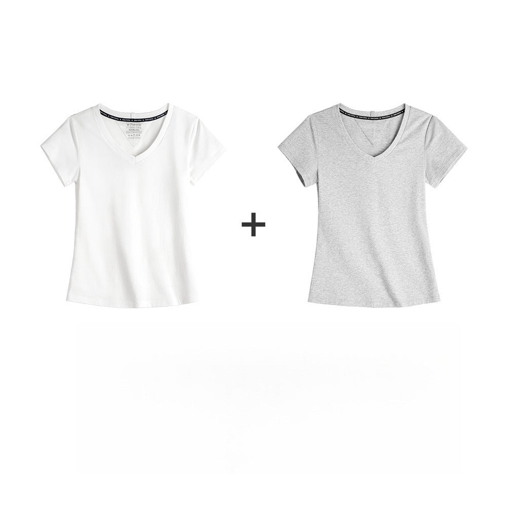 MADEN Damen V-Ausschnitt Slim Fit Strickshirt