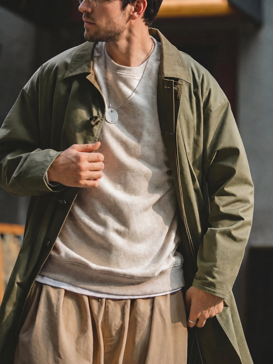 Manteau trench-coat Balmacaan MADEN 