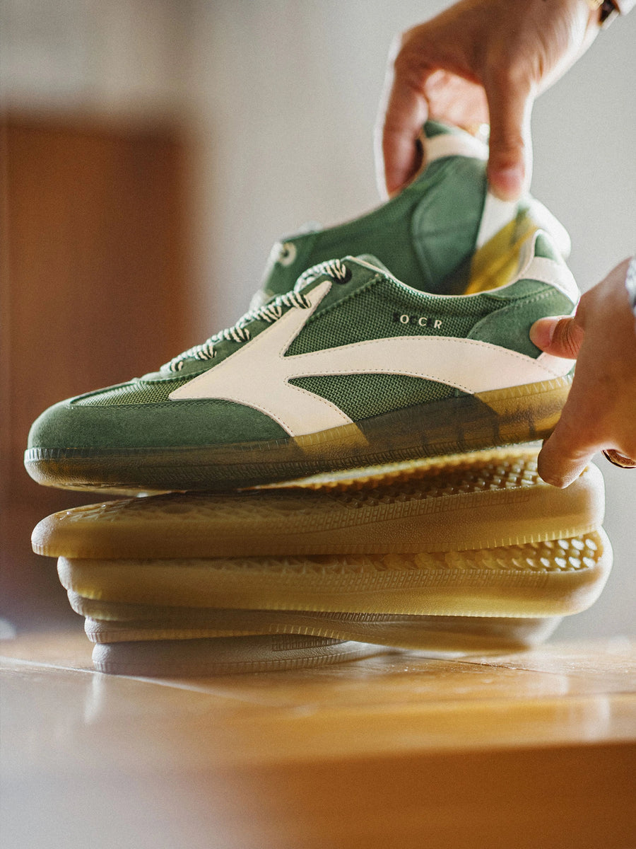 MADEN Arrow German Trainers Shoes - Green