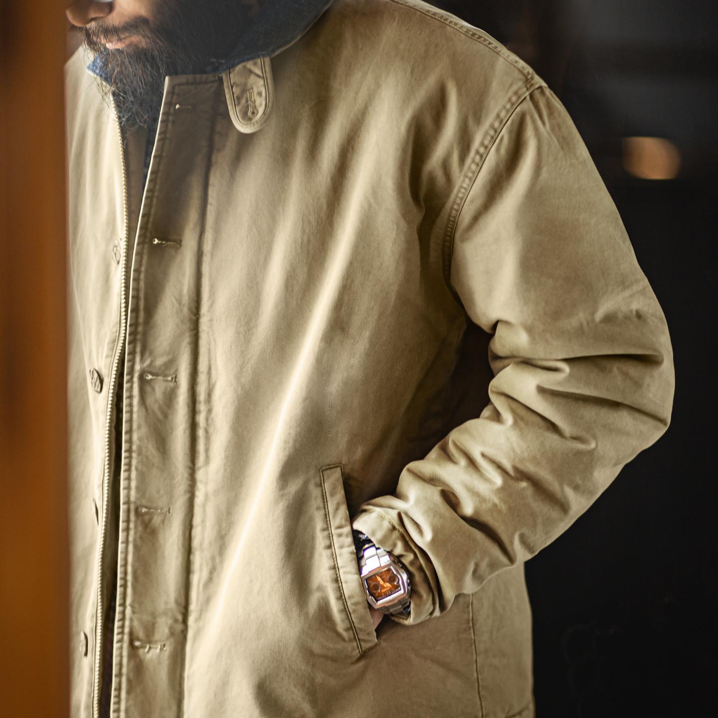 Maden N1 Deckjacke - Dicke, warme Baumwolle für Herren 