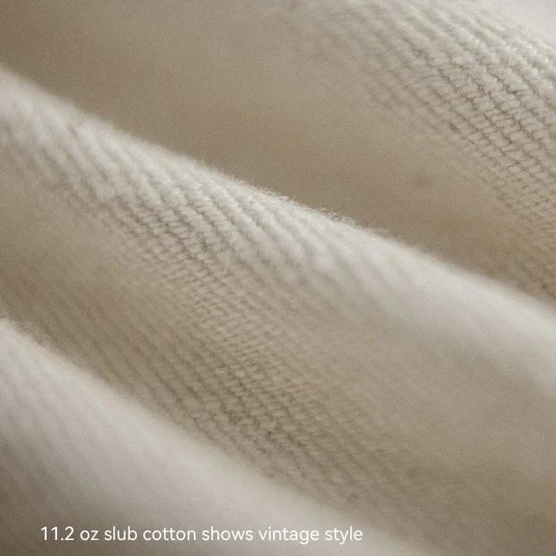 Jeans de mezclilla blanca selvedge de fibra de semilla de algodón para hombre MADEN