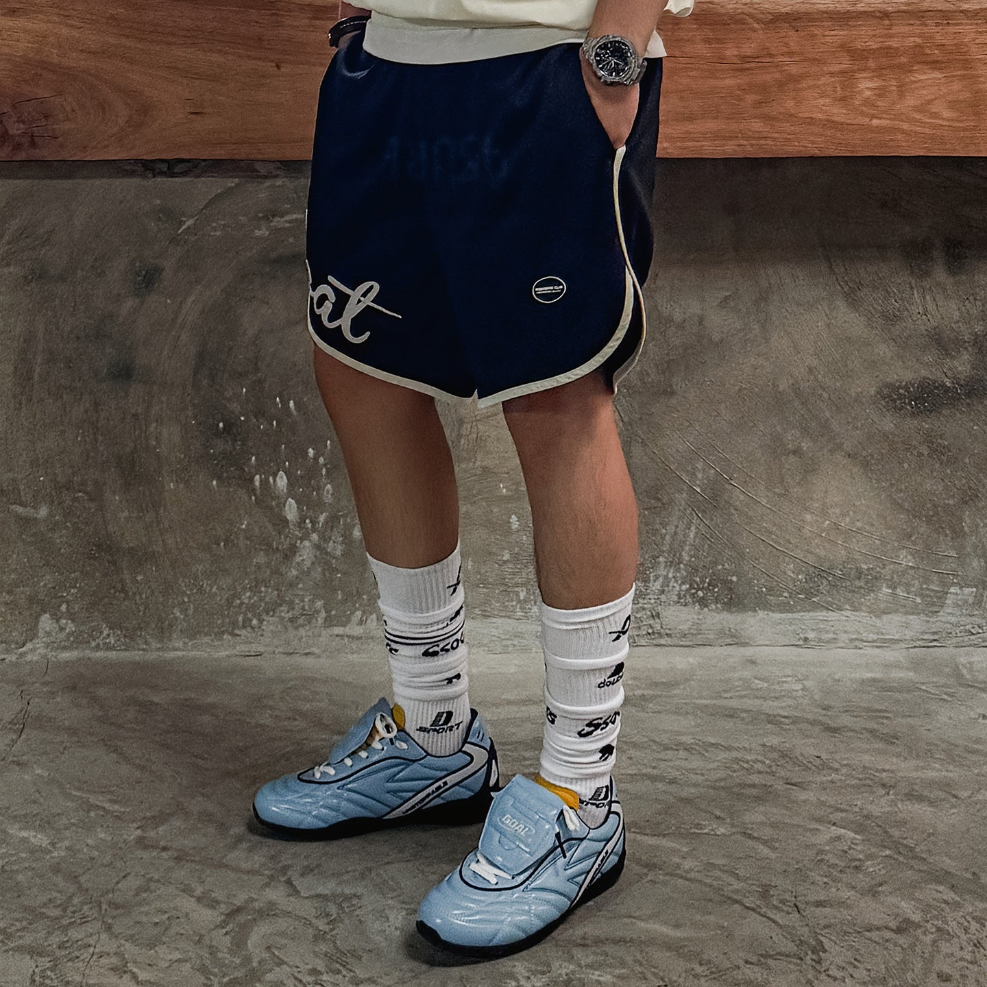 MADEN Retro Deutsche Trainer Fußball-Sneaker