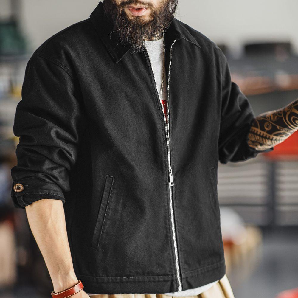Chaqueta Retro para Hombre MADEN de Algodón Pesado Estilo Casual