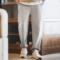 Pantalon de jogging décontracté MADEN pour homme, en coton, avec cordon de serrage, taille élastique, coupe droite et ample, style jogging essentiel. 