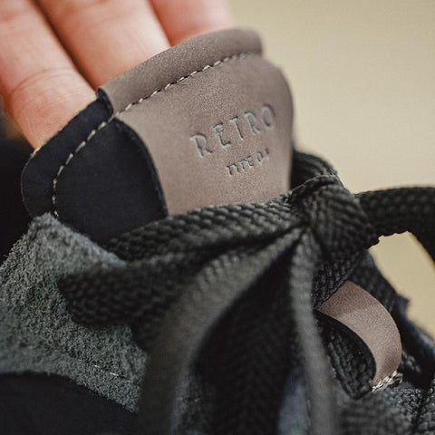 Maden Retro Black Warrior Schuhe Herren Low-Top Sneaker mit dicker Sohle, vielseitig, bequem, lässig, zum Joggen für Herren 