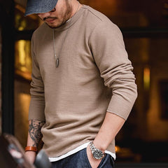 MADEN Schwerer Waffelstrick Baumwoll Hoodie