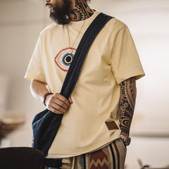 Camiseta pesada MADEN con bordado Guardian Eye
