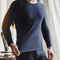 MADEN Herren Wende-Fleece Thermounterwäsche Set
