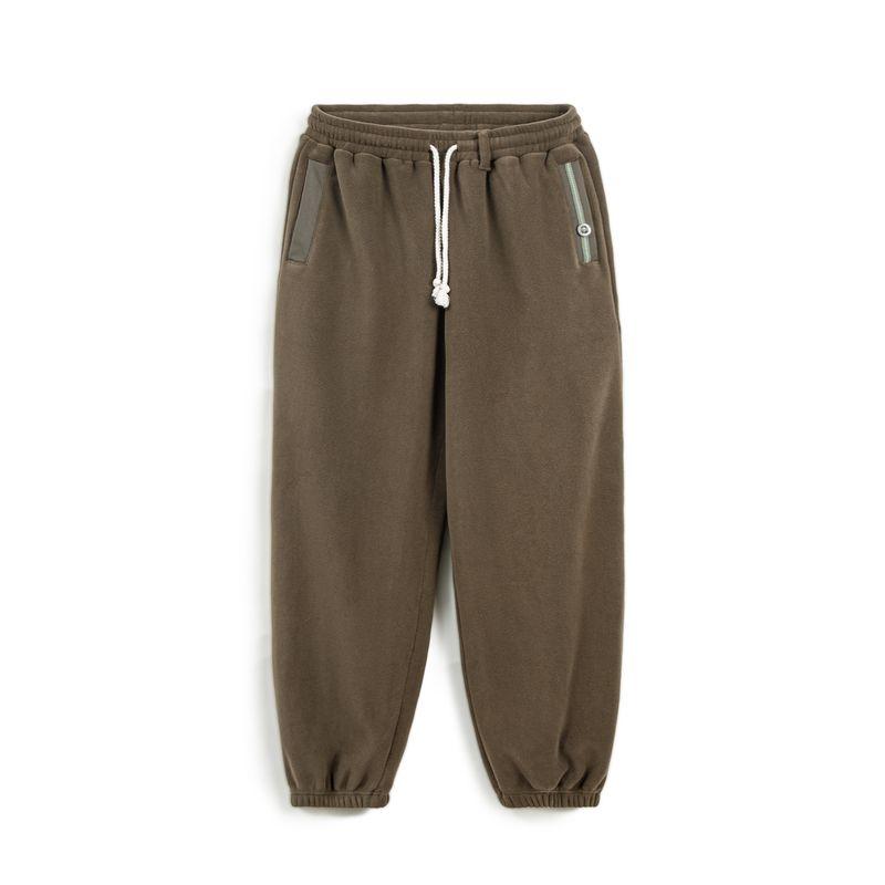 MADEN Schwer Gefütterte Fleece Cargo-Sweathose
