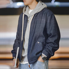 MADEN Retro Denim Cityboy Lapel Jacket