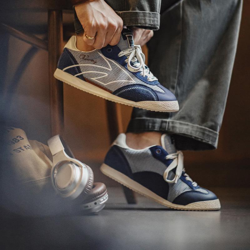 MADEN Retro-Naht-Mesh-Sneakers