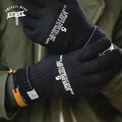 MADEN Knitted Printed Warm Gloves