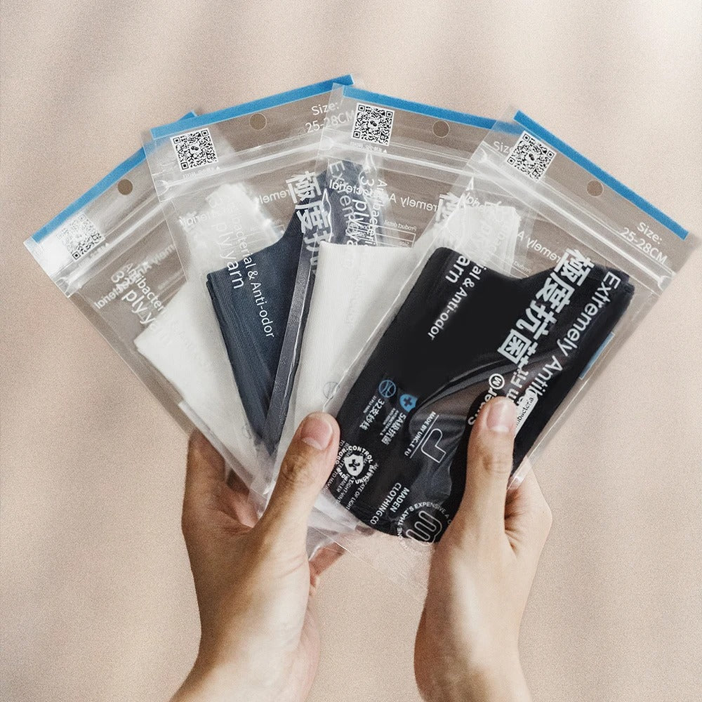 MADEN 5A Grade Antibacterial Mid-Calf Sports Cotton Socks