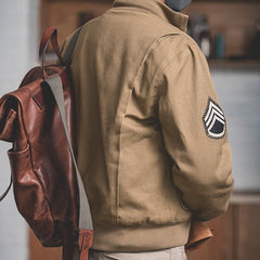 Chaquetas de tanque para hombre MADEN M1942 color caqui versión ligera y versión más gruesa forro polar de otoño e invierno abrigos cálidos