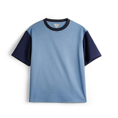 MADEN Herren Retro Colorblock Heavyweight Baumwoll-T-Shirt