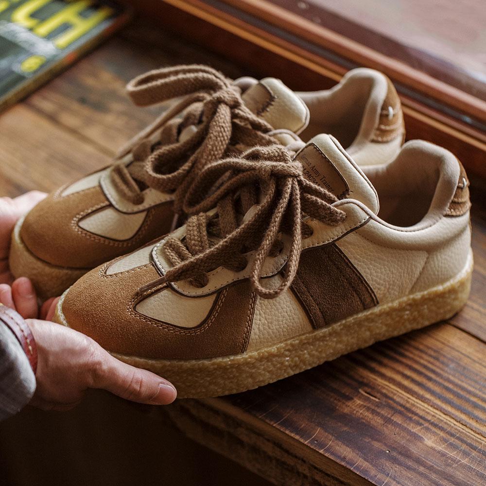 MADEN Retro Deutscher Trainer Flache Sohle Sneaker