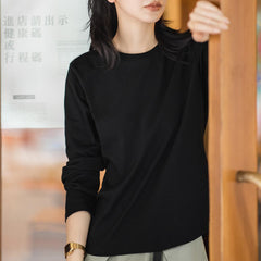 MADEN Damen Langarmshirt – 100% Baumwolle