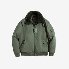MADEN B-15 Bomberjacke – Kunstpelzkragen