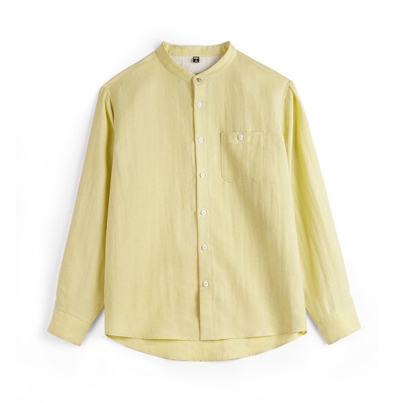 MADEN Men's Lyocell Shirts - Stand Collar
