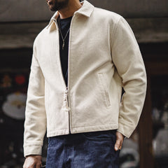 Áo khoác huấn luyện viên IKE MADEN vải canvas 100% cotton