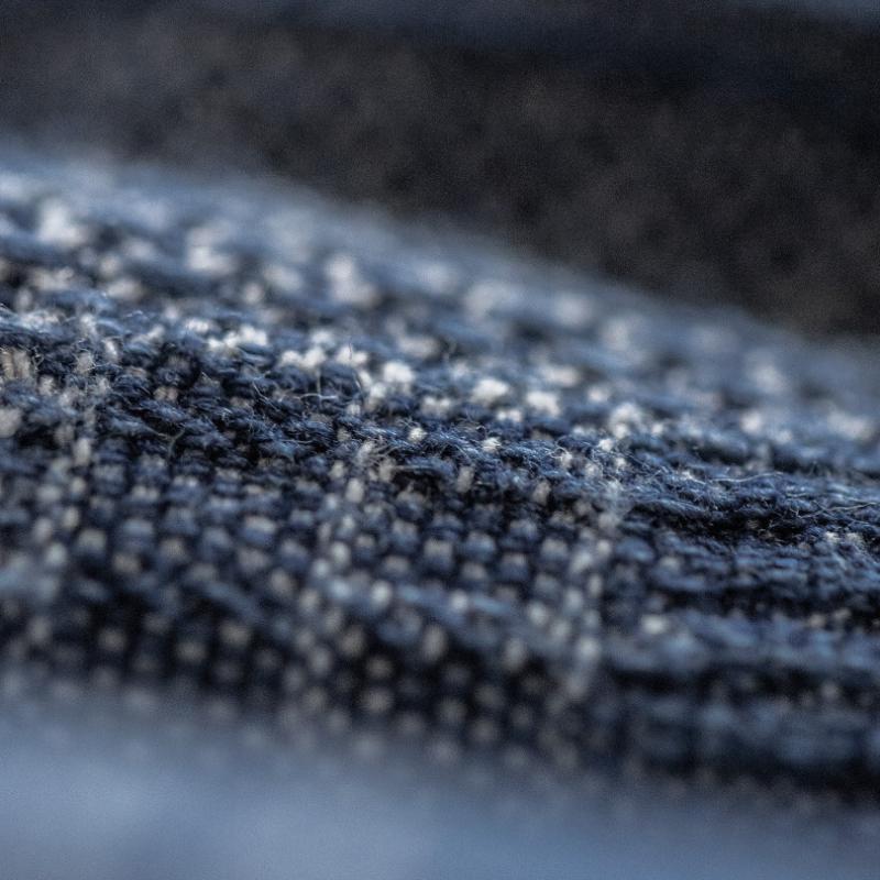 MADEN Boro Denimhemd mit Jacquard-Patchwork