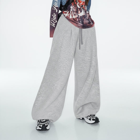 MADEN Grey Elastic Waist Sweatpants