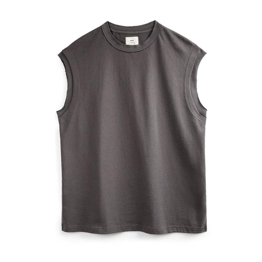 MADEN 100% Baumwolle Locker sitzendes Tanktop