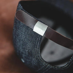 MADEN Retro Denim Baseball Cap mit kurzem Schirm